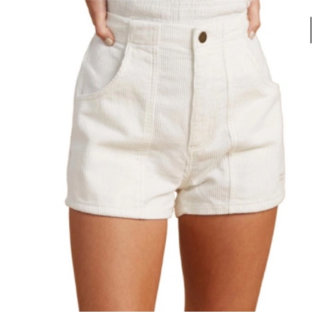 Billabong X The Salty Blonde White Corduroy Shorts - Picture 6 of 8